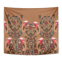 Terracotta Bird of Batik Papua Tapestry Exotic Natural Wealth of Papua LT9 - Polynesian Pride