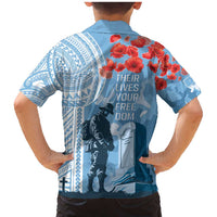 FSM Verterans Day Family Matching Mermaid Dress and Hawaiian Shirt Their Lives Your Freedom