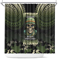 Veterans Day Shower Curtain War Never Leaves A Veteran Proud Military