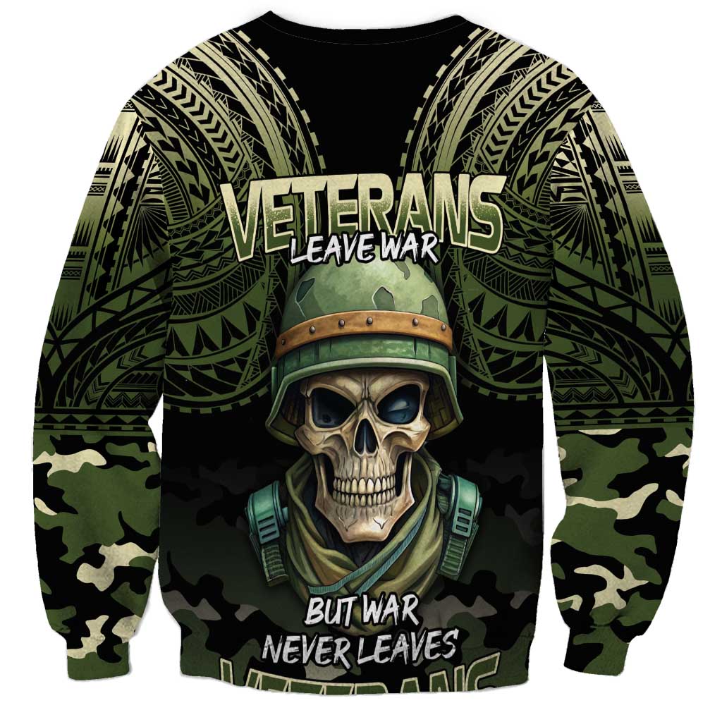 Veterans Day Sweatshirt War Never Leaves A Veteran Proud Military