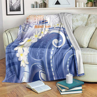 Marshall Islands Manit Day Blanket Plumeria and Polynesian Tribal