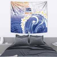 Marshall Islands Manit Day Tapestry Plumeria and Polynesian Tribal