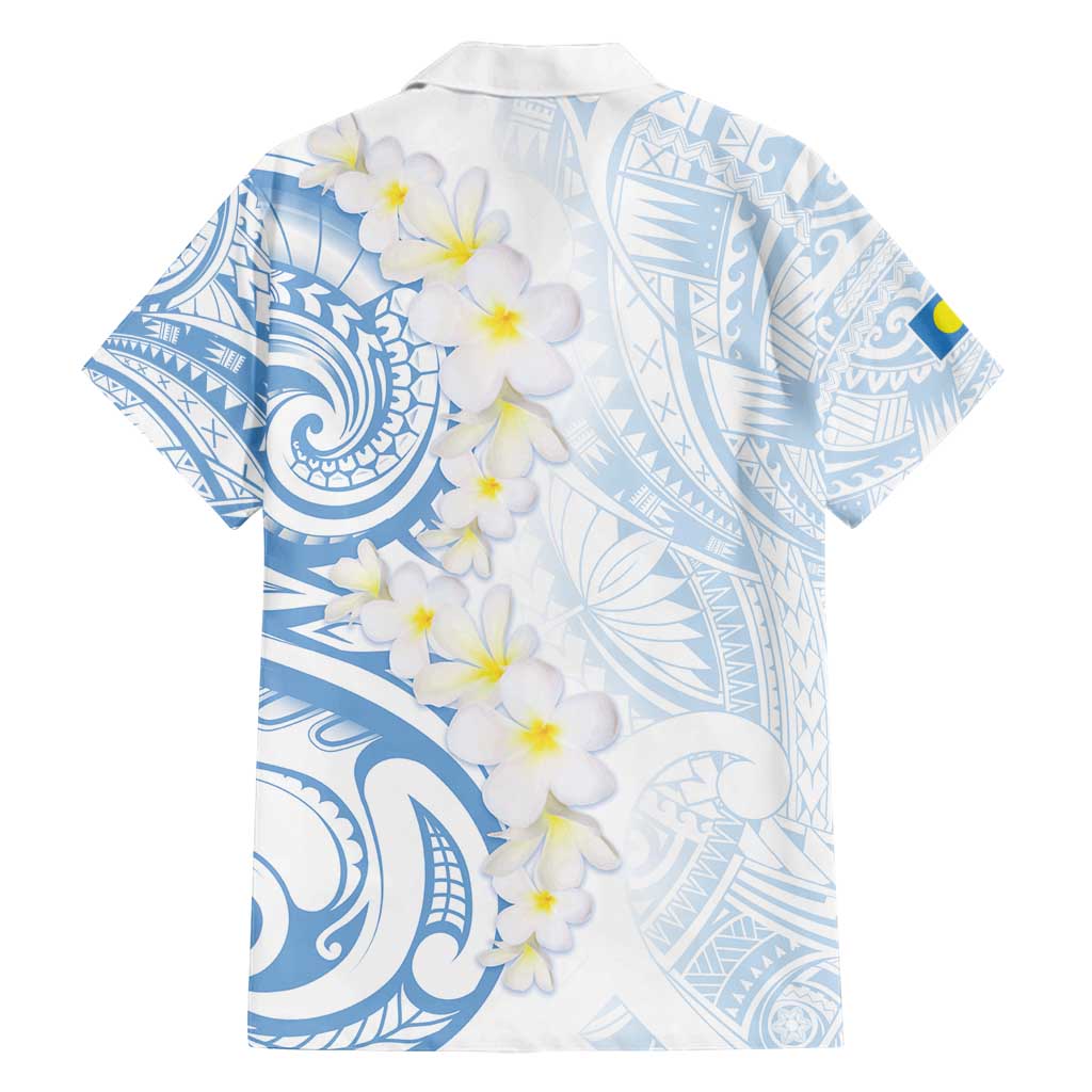 Palau 1981 Tribal Tattoo Family Matching Summer Maxi Dress and Hawaiian Shirt with Belau Plumeria Flowers