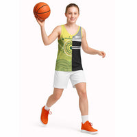 Custom Cricket AUNZ Spirit Basketball Jersey Aussie New Zealand Retro Edition - Polynesian Pride