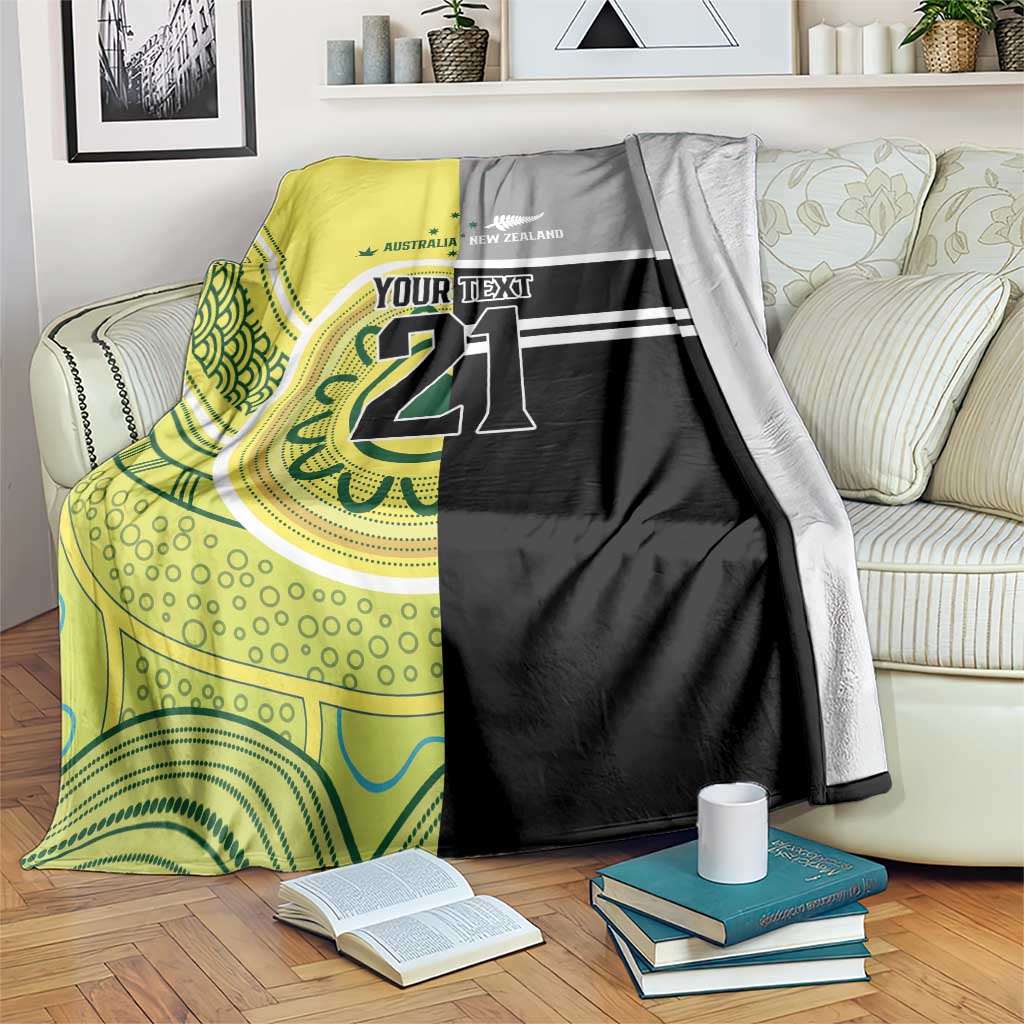 Custom Cricket AUNZ Spirit Blanket Aussie New Zealand Retro Edition - Polynesian Pride