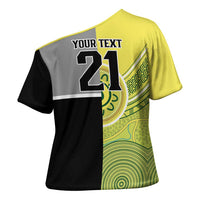 Custom Cricket AUNZ Spirit Cross Shoulder Shirt Aussie New Zealand Retro Edition - Polynesian Pride