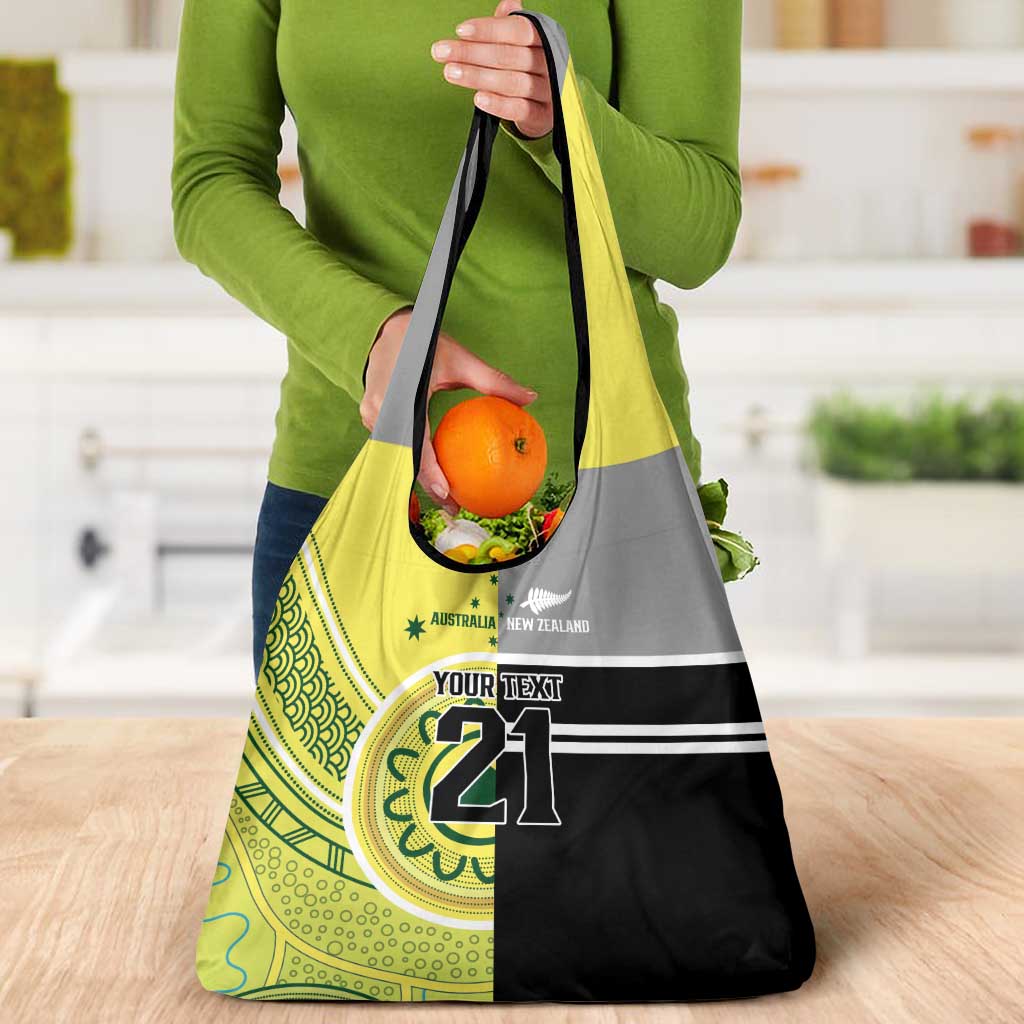 Custom Cricket AUNZ Spirit Grocery Bag Aussie New Zealand Retro Edition - Polynesian Pride