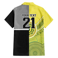 Custom Cricket AUNZ Spirit Hawaiian Shirt Aussie New Zealand Retro Edition - Polynesian Pride
