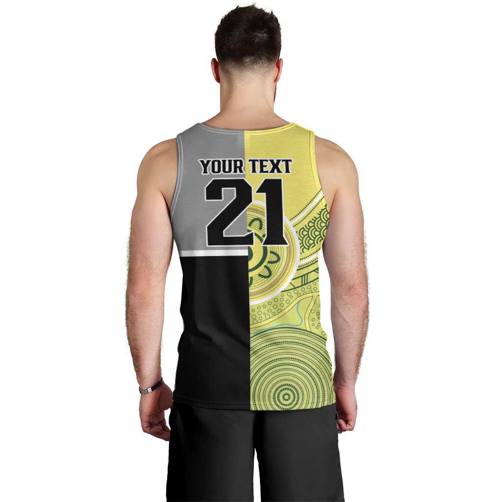 Custom Cricket AUNZ Spirit Men Tank Top Aussie New Zealand Retro Edition - Polynesian Pride