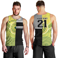 Custom Cricket AUNZ Spirit Men Tank Top Aussie New Zealand Retro Edition - Polynesian Pride