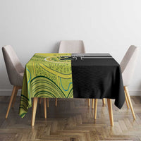 Custom Cricket AUNZ Spirit Tablecloth Aussie New Zealand Retro Edition - Polynesian Pride