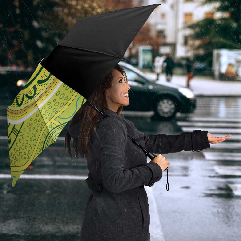 Custom Cricket AUNZ Spirit Umbrella Aussie New Zealand Retro Edition - Polynesian Pride