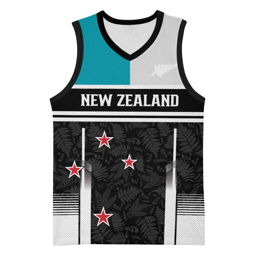 Custom NZ Cricket Pride Basketball Jersey Silver Fern Fan Supporter Apparel - Polynesian Pride