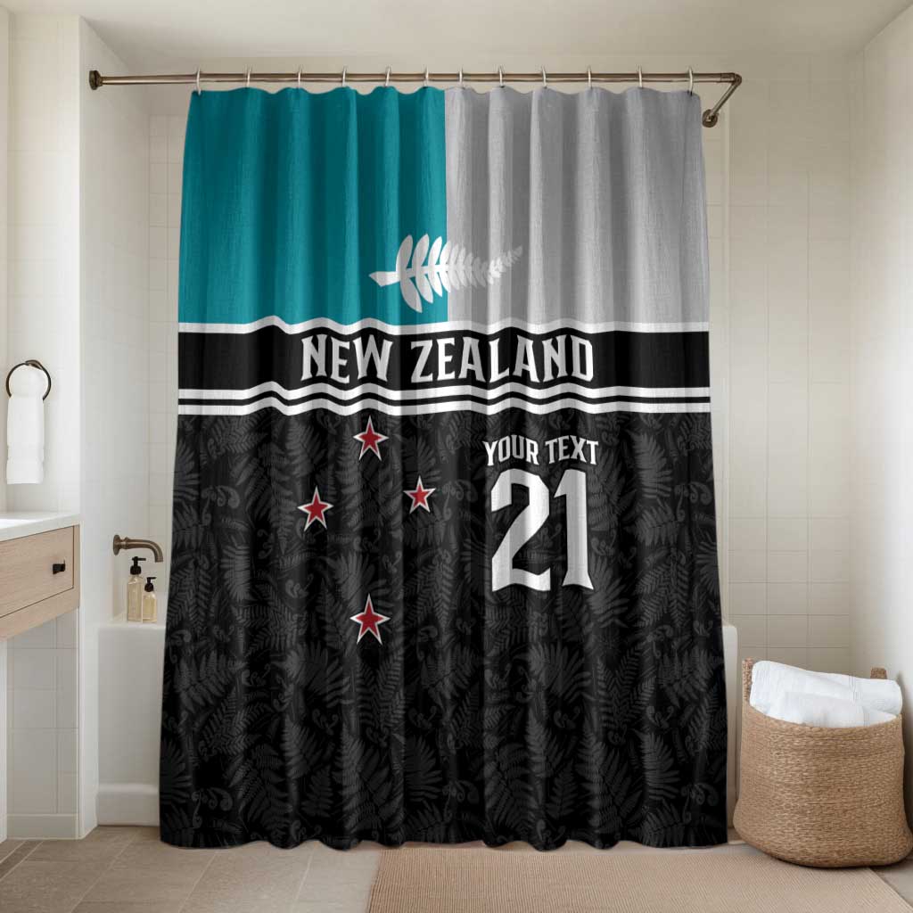 Custom NZ Cricket Pride Bathroom Set Silver Fern Fan Supporter Apparel - Polynesian Pride