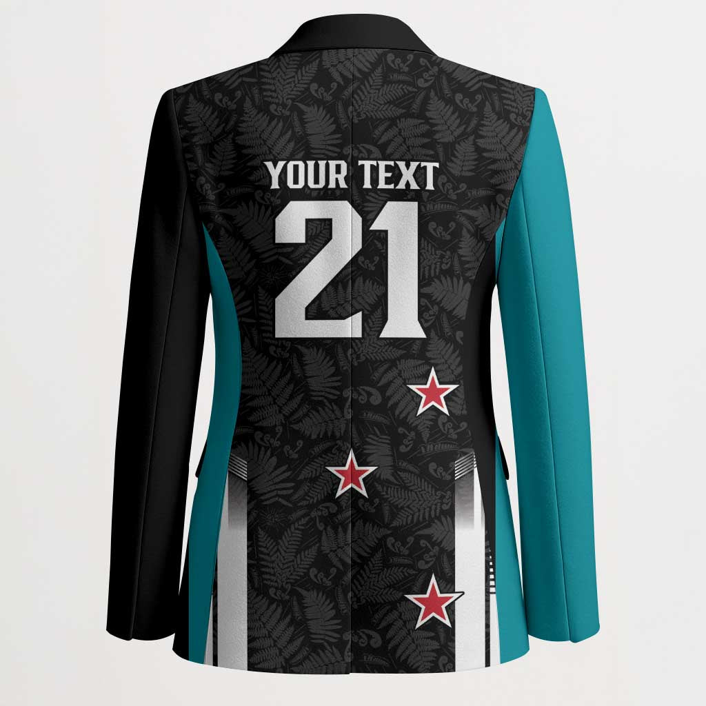 Custom NZ Cricket Pride Blazer Silver Fern Fan Supporter Apparel - Polynesian Pride