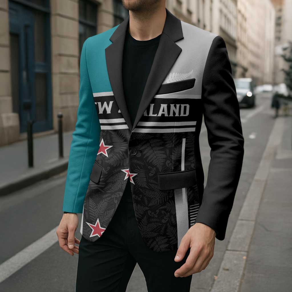 Custom NZ Cricket Pride Blazer Silver Fern Fan Supporter Apparel - Polynesian Pride