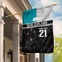 Custom NZ Cricket Pride Garden Flag Silver Fern Fan Supporter Apparel - Polynesian Pride