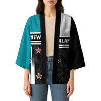 Custom NZ Cricket Pride Kimono Silver Fern Fan Supporter Apparel - Polynesian Pride