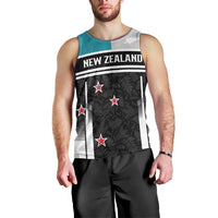 Custom NZ Cricket Pride Men Tank Top Silver Fern Fan Supporter Apparel - Polynesian Pride