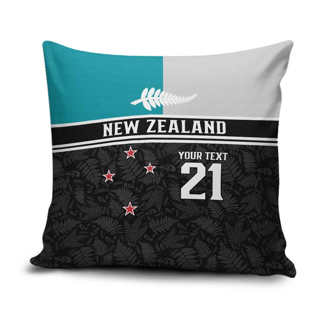 Custom NZ Cricket Pride Pillow Cover Silver Fern Fan Supporter Apparel - Polynesian Pride