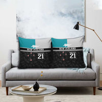Custom NZ Cricket Pride Pillow Cover Silver Fern Fan Supporter Apparel - Polynesian Pride