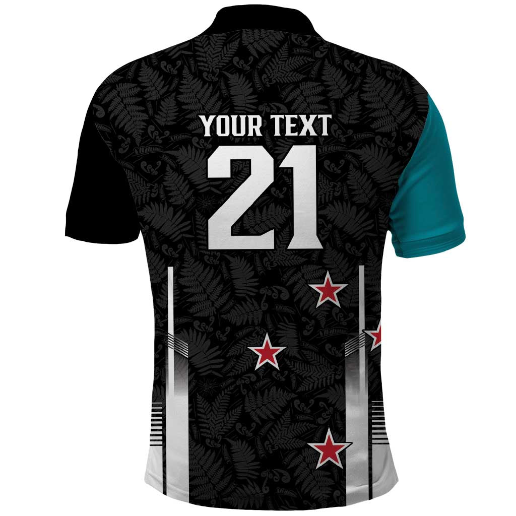 Custom NZ Cricket Pride Polo Shirt Silver Fern Fan Supporter Apparel - Polynesian Pride