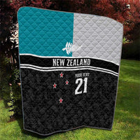 Custom NZ Cricket Pride Quilt Silver Fern Fan Supporter Apparel - Polynesian Pride