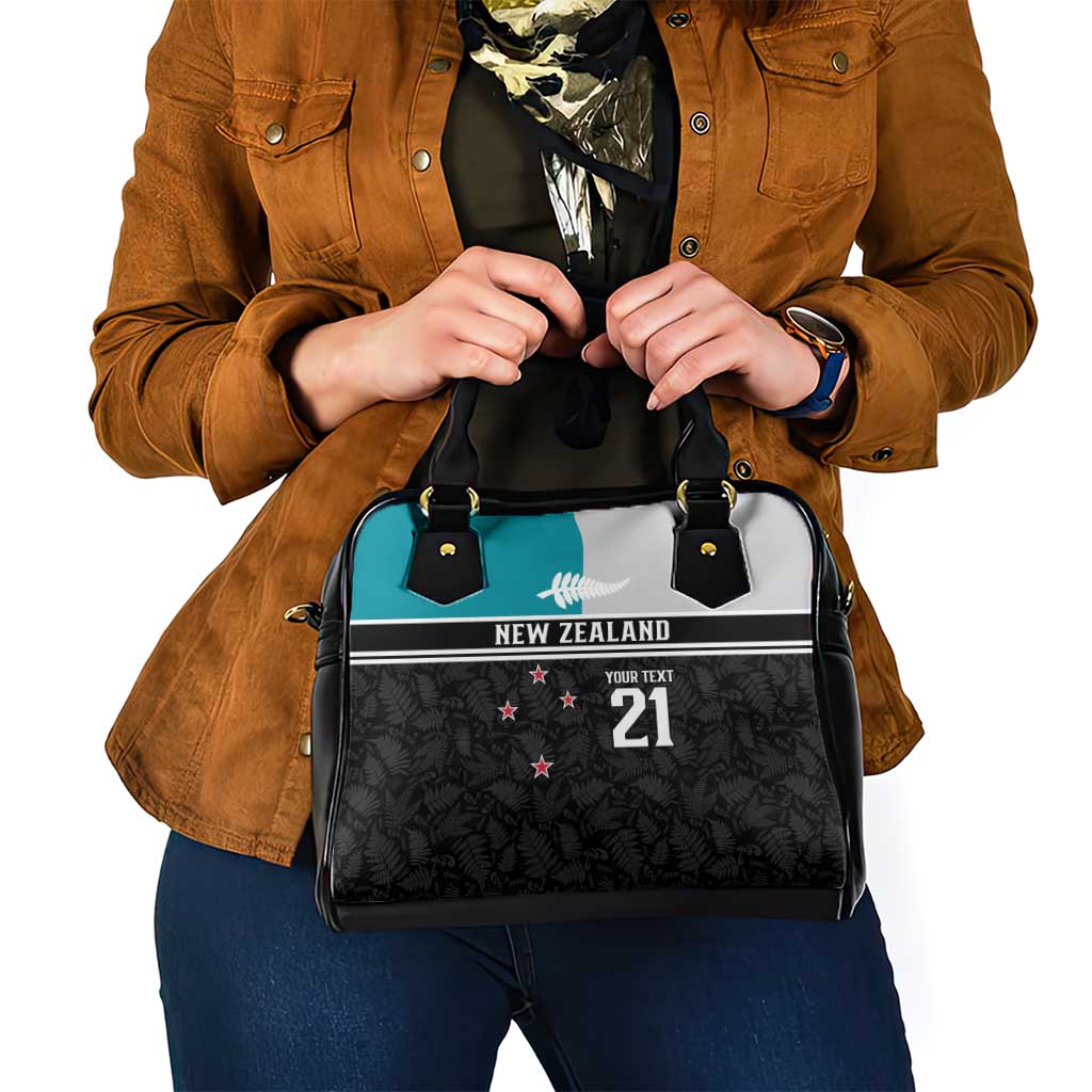 Custom NZ Cricket Pride Shoulder Handbag Silver Fern Fan Supporter Apparel - Polynesian Pride
