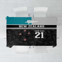 Custom NZ Cricket Pride Tablecloth Silver Fern Fan Supporter Apparel - Polynesian Pride