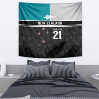 Custom NZ Cricket Pride Tapestry Silver Fern Fan Supporter Apparel - Polynesian Pride