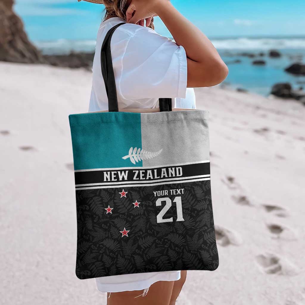 Custom NZ Cricket Pride Tote Bag Silver Fern Fan Supporter Apparel - Polynesian Pride