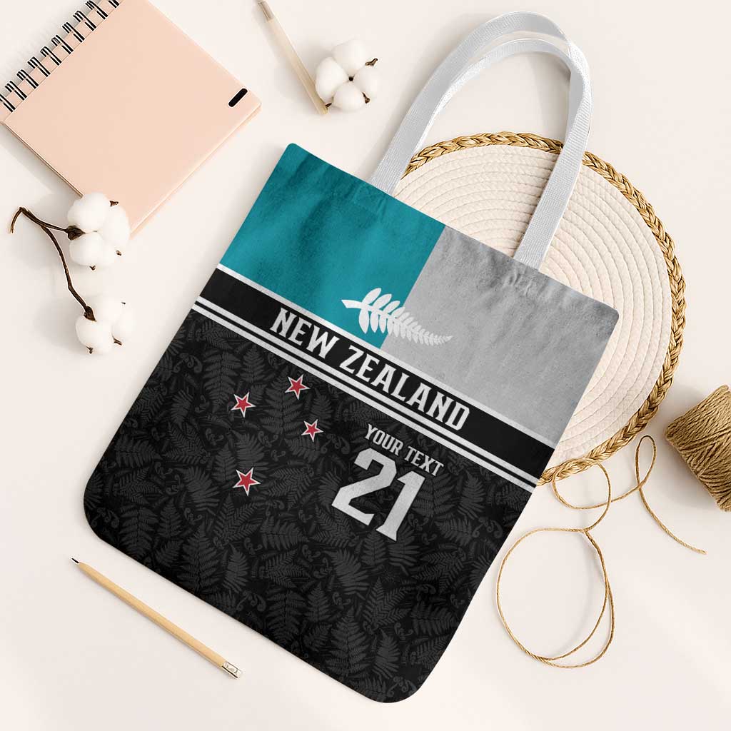 Custom NZ Cricket Pride Tote Bag Silver Fern Fan Supporter Apparel - Polynesian Pride