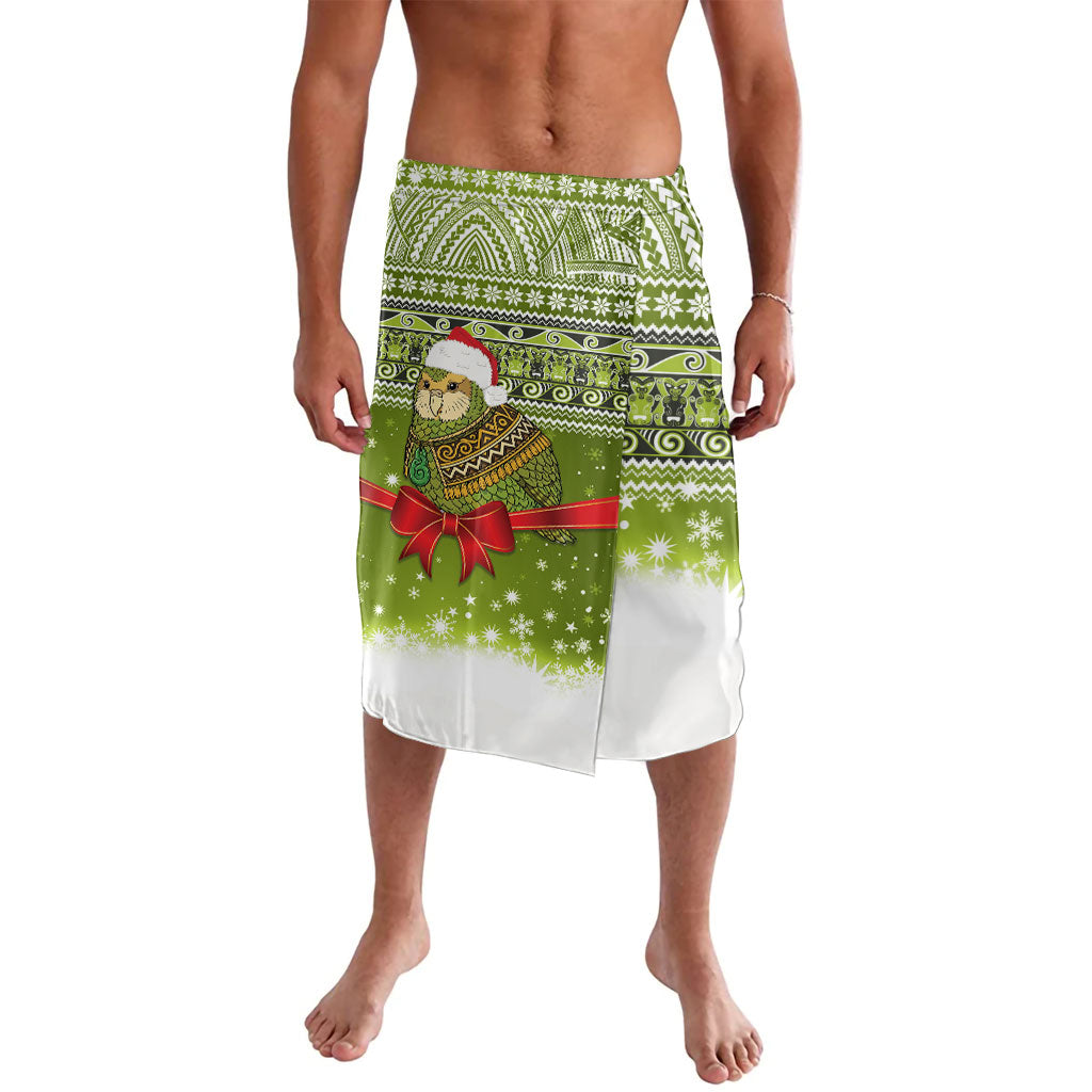 New Zealand Kakapo Christmas Lavalava Maori Inspired Knitted Patterns LT9 Green - Polynesian Pride