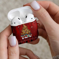 Funny Kiwi Bird Xmas Tree AirPods Case New Zealand Tribal Christmas Spirit - Polynesian Pride