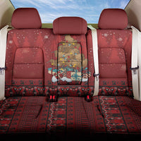Funny Kiwi Bird Xmas Tree Back Car Seat Cover New Zealand Tribal Christmas Spirit - Polynesian Pride