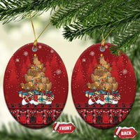 Funny Kiwi Bird Xmas Tree Ceramic Ornament New Zealand Tribal Christmas Spirit - Polynesian Pride
