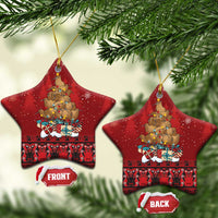 Funny Kiwi Bird Xmas Tree Ceramic Ornament New Zealand Tribal Christmas Spirit - Polynesian Pride