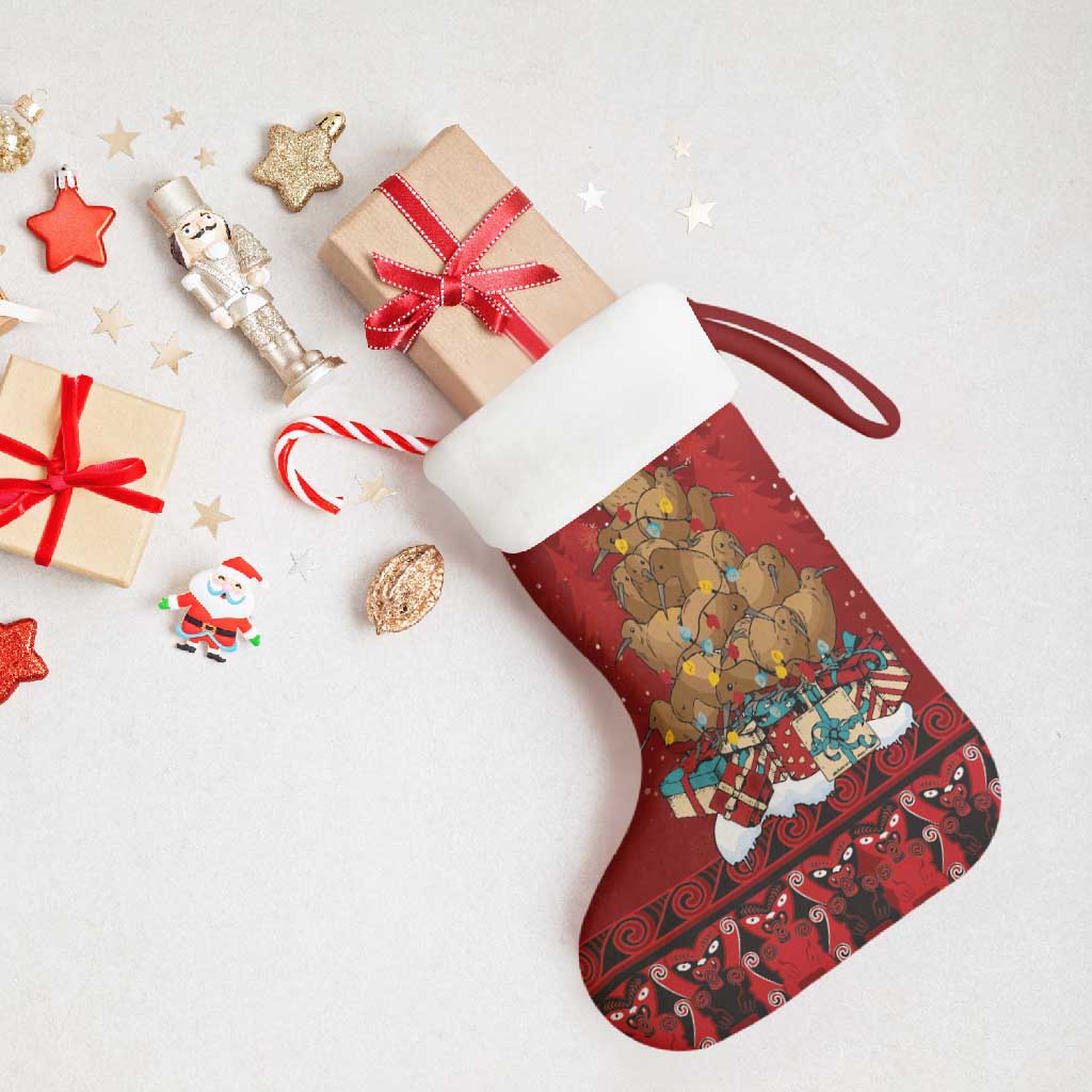Funny Kiwi Bird Xmas Tree Christmas Stocking New Zealand Tribal Christmas Spirit - Polynesian Pride