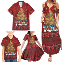 Funny Kiwi Bird Xmas Tree Family Matching Summer Maxi Dress and Hawaiian Shirt New Zealand Tribal Christmas Spirit LT9 - Polynesian Pride