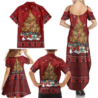 Funny Kiwi Bird Xmas Tree Family Matching Summer Maxi Dress and Hawaiian Shirt New Zealand Tribal Christmas Spirit LT9 - Polynesian Pride