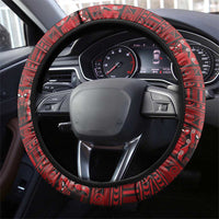 Funny Kiwi Bird Xmas Tree Steering Wheel Cover New Zealand Tribal Christmas Spirit - Polynesian Pride