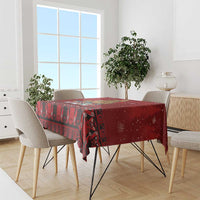 Funny Kiwi Bird Xmas Tree Tablecloth New Zealand Tribal Christmas Spirit - Polynesian Pride
