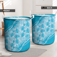 Hawaii Breadfruit Palaka Laundry Basket Polu Maile Lei - Polynesian Pride