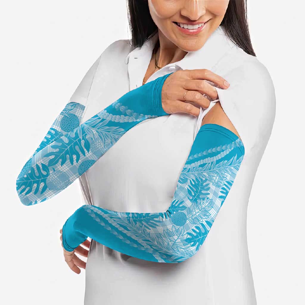 Hawaii Breadfruit Palaka Arm Sleeves Polu Maile Lei - Polynesian Pride