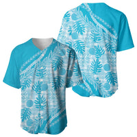 Hawaii Breadfruit Palaka Baseball Jersey Polu Maile Lei - Polynesian Pride