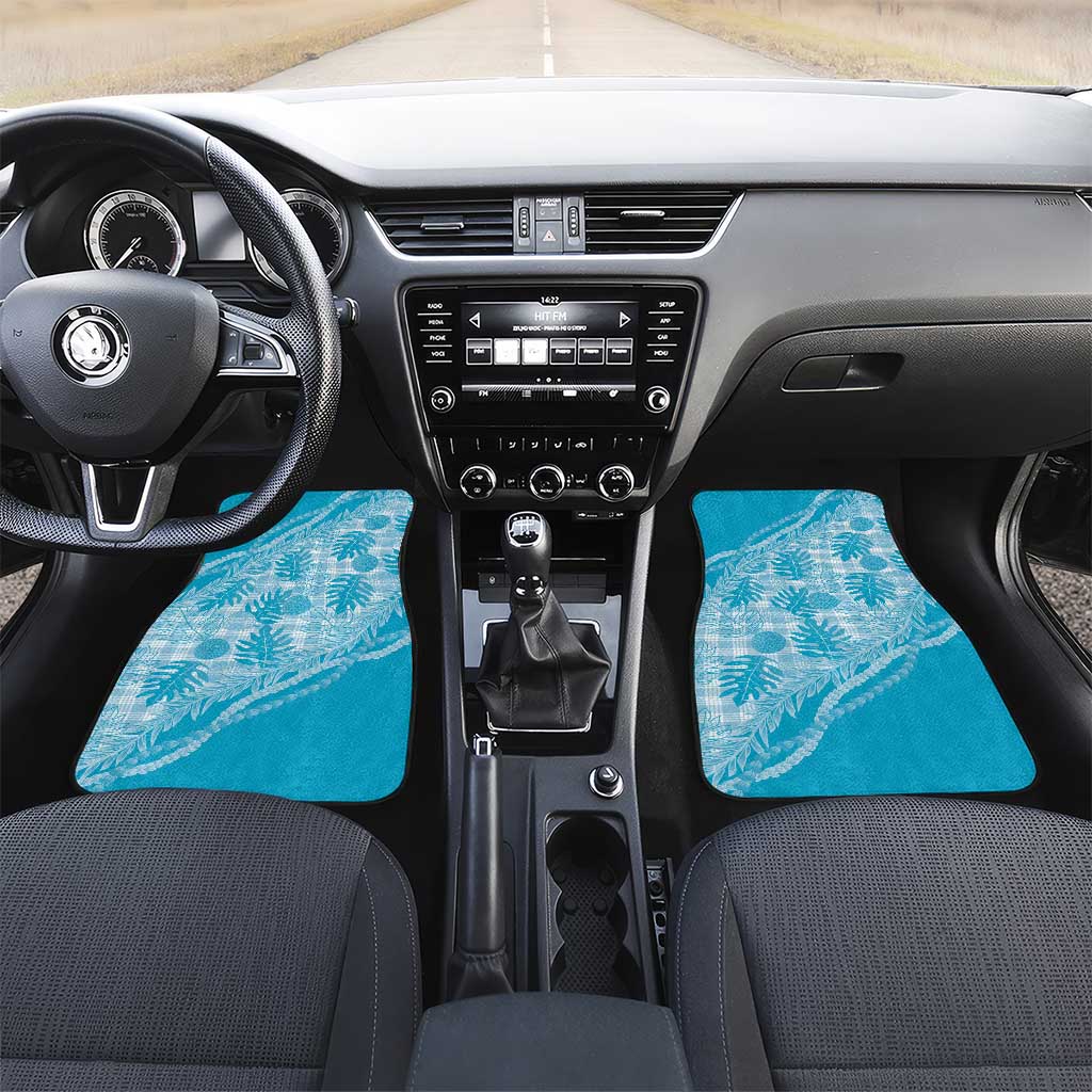 Hawaii Breadfruit Palaka Car Mats Polu Maile Lei - Polynesian Pride