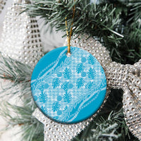 Hawaii Breadfruit Palaka Ceramic Ornament Polu Maile Lei - Polynesian Pride