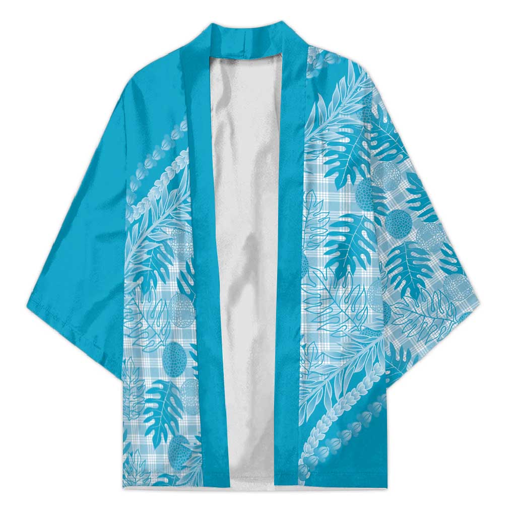 Hawaii Breadfruit Palaka Kimono Polu Maile Lei - Polynesian Pride