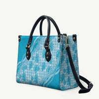 Hawaii Breadfruit Palaka Leather Bag Polu Maile Lei - Polynesian Pride