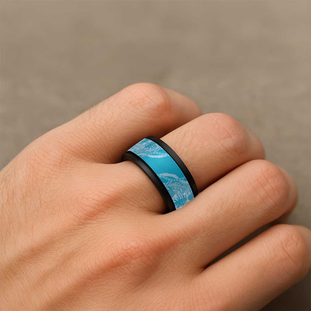 Hawaii Breadfruit Palaka Spinner Ring Polu Maile Lei - Polynesian Pride